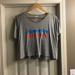 America crop top
